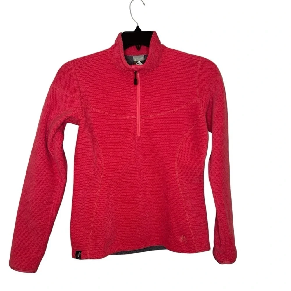 Nike ACG Pink Quarter Zip Fleece Pullover Small Outdoor Hiking